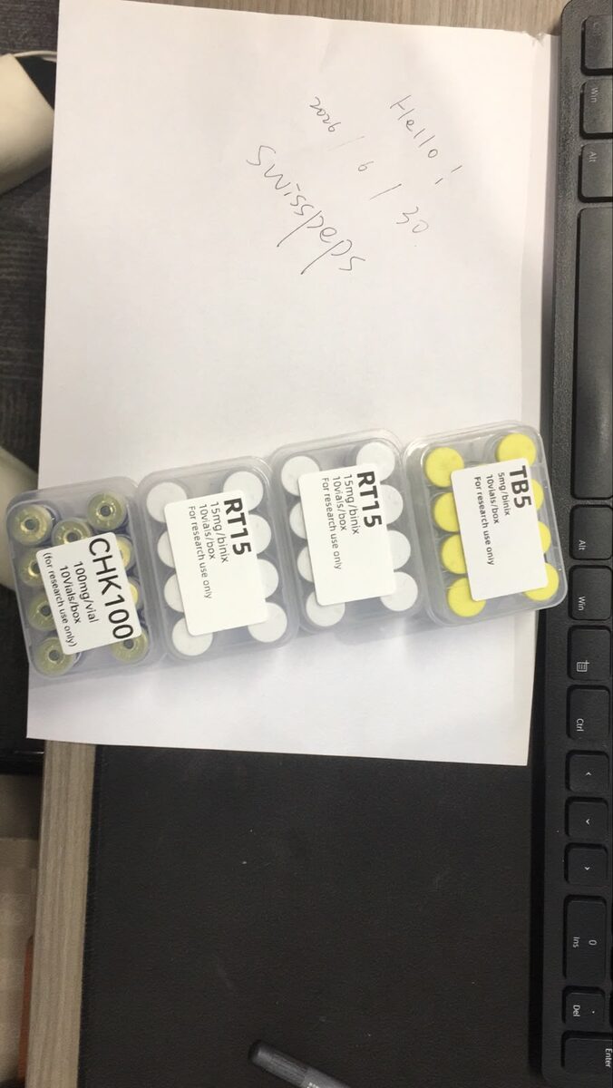 Research peptide inventory checked before dispatch